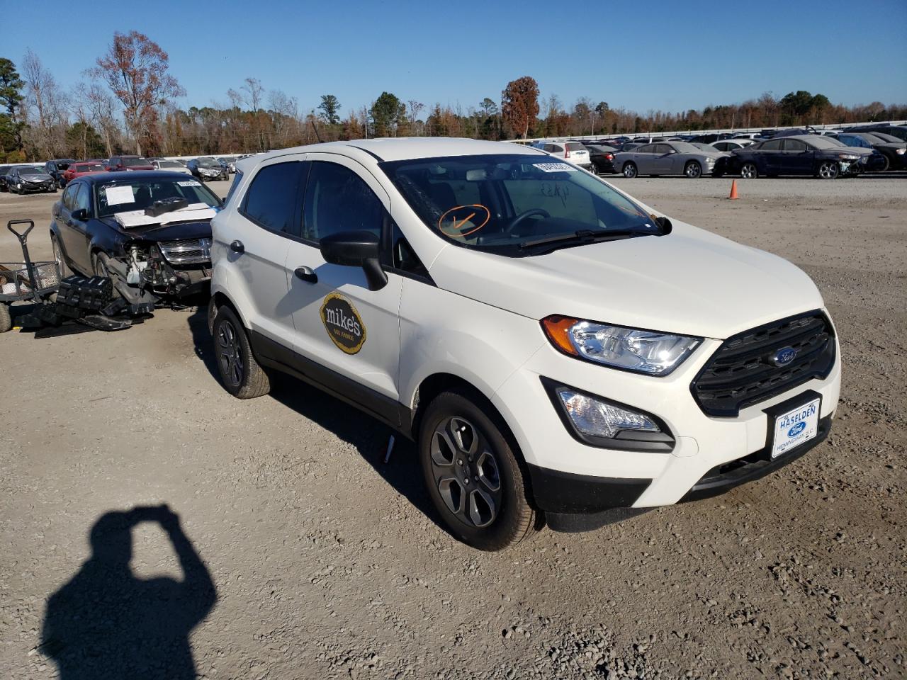 2020 Ford Ecosport S vin: MAJ3S2FE7LC379089