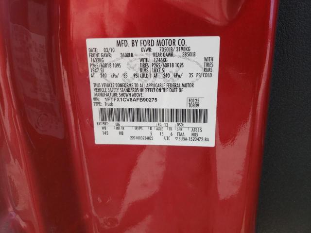 2010 FORD F150 SUPER - 1FTFX1CV8AFB90275