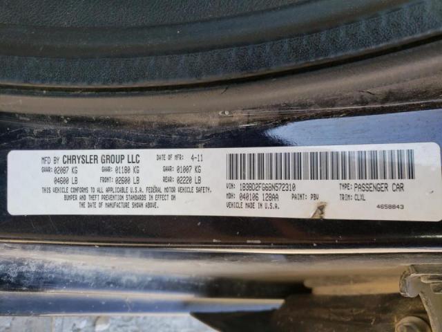 2011 DODGE AVENGER LU 1B3BD2FG6BN572310