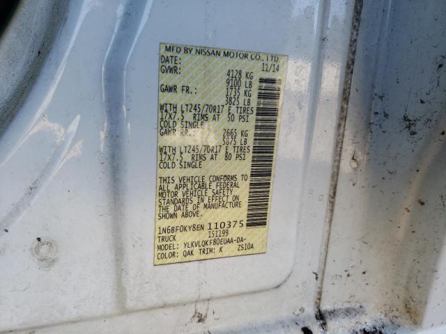 2014 NISSAN NV 1500 1N6BF0KY8EN110375