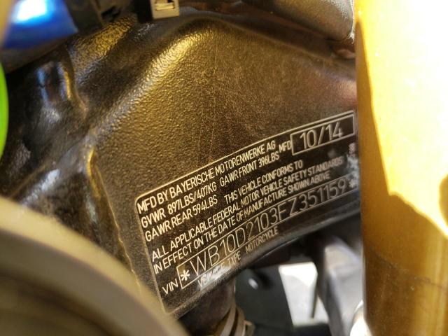 2015 BMW S1000RR - WB10D2103FZ351159