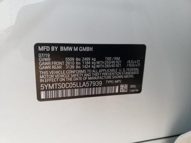 2020 BMW X3 M COMPE 5YMTS0C05LLA57939