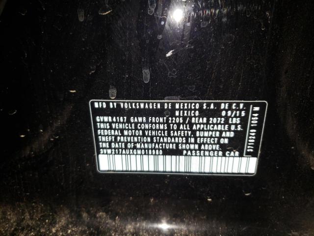 2016 VOLKSWAGEN GOLF S/SE 3VW217AUXGM018980