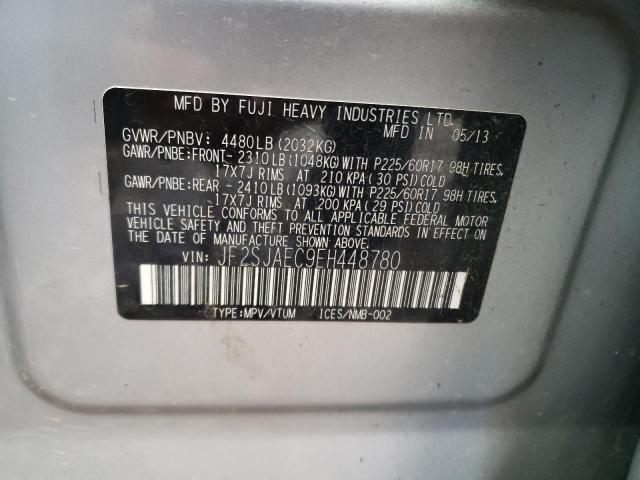 2014 SUBARU FORESTER 2 JF2SJAEC9EH448780