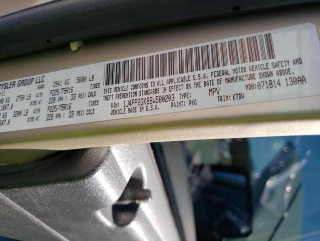 2011 JEEP LIBERTY SP 1J4PP2GK8BW580203