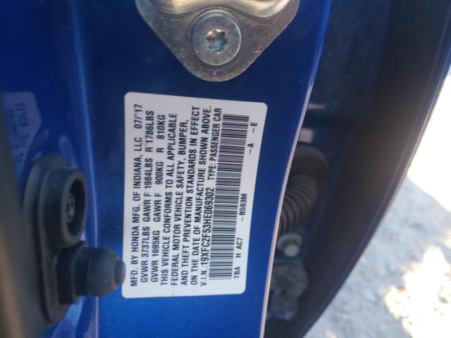 19XFC2F53HE069302 Honda Civic Lx 2017. Фото: 9