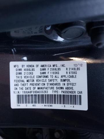 2013 ACURA TL TECH 19UUA8F59DA005263