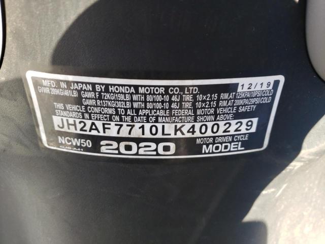 2020 HONDA NCW50 JH2AF7710LK400229