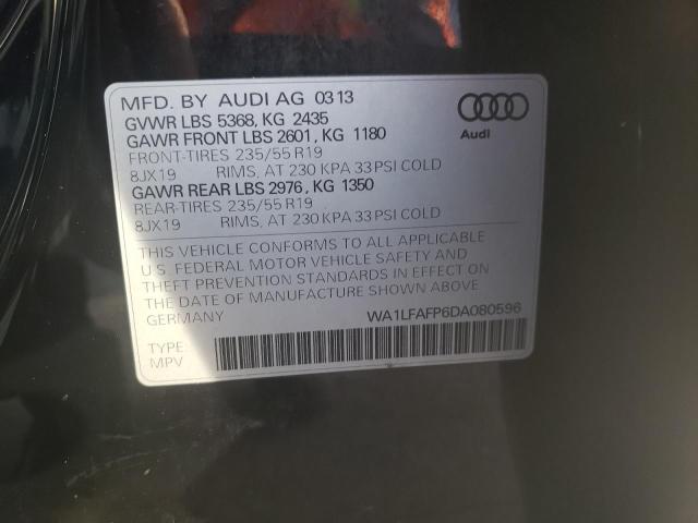 VIN WA1LFAFP6DA080596 2013 Audi Q5, Premium Plus no.10