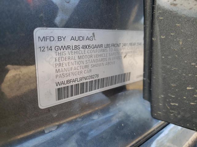 VIN WAUBFAFL8FN028278 2015 Audi A4, Premium no.10