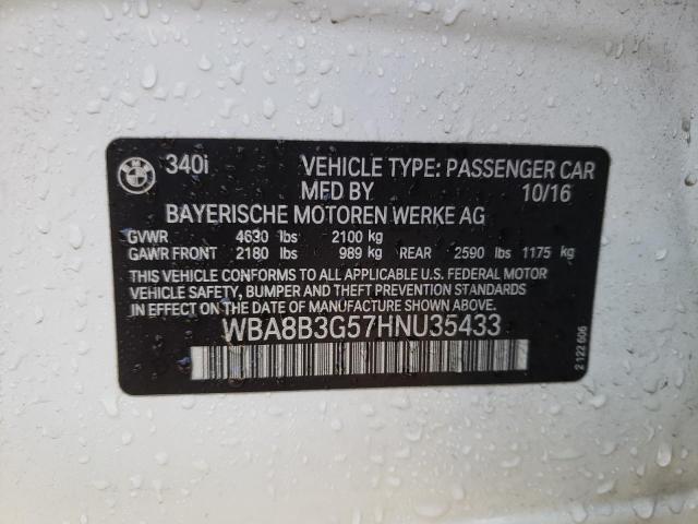 2017 BMW 340 I WBA8B3G57HNU35433