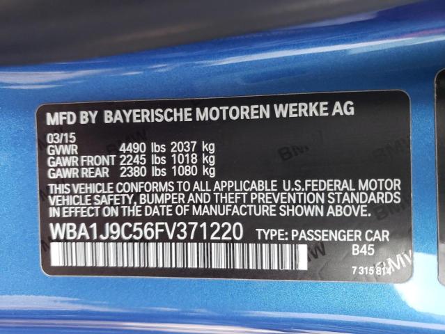 2015 BMW M235XI WBA1J9C56FV371220
