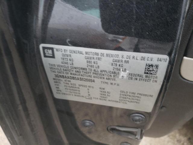 2010 CHEVROLET HHR LS 3GNBAADB5AS626894