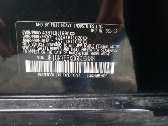 2013 SUBARU IMPREZA WR JF1GR7E6XDG800088