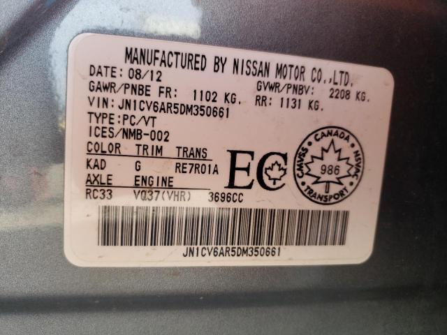 2013 INFINITI G37 JN1CV6AR5DM350661