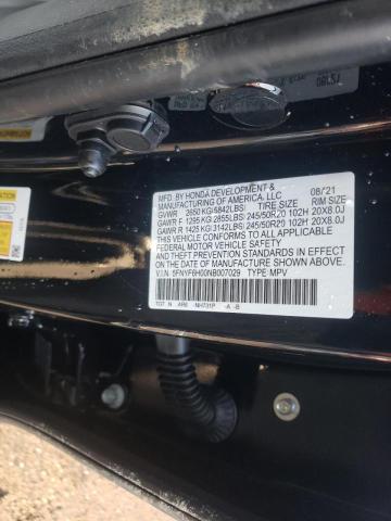 2022 HONDA PILOT ELIT 5FNYF6H00NB007029