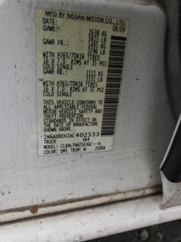 2010 NISSAN FRONTIER C 1N6AD0EV2AC402533