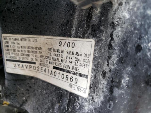 2001 YAMAHA XV1600 AL JYAVP02E41A010869
