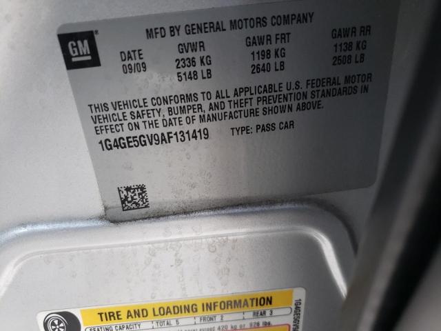 2010 BUICK LACROSSE C 1G4GE5GV9AF131419