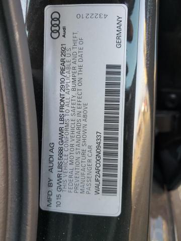 2016 AUDI S6 PREMIUM WAUF2AFC0GN094337