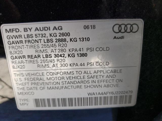 2018 AUDI SQ5 PREMIU WA1A4AFY6J2202479