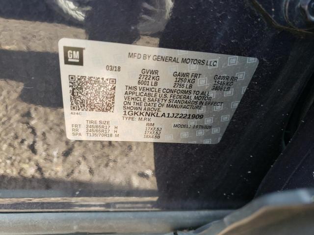 2018 GMC ACADIA 1GKKNKLA1JZ221909