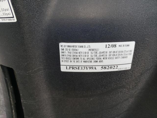 2009 YAMAHA YJ125 LPRSE13Y99A582022