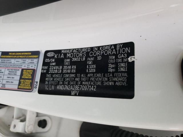 KNDJN2A28E7097142 Kia Soul 2014. Фото: 9