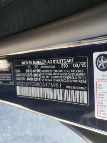 2016 MERCEDES-BENZ S MERCEDES WDDUX7GB8GA176981