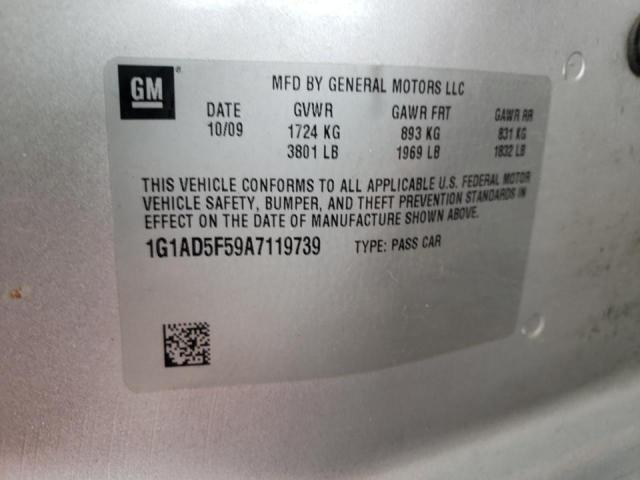 2010 CHEVROLET COBALT 1LT 1G1AD5F59A7119739