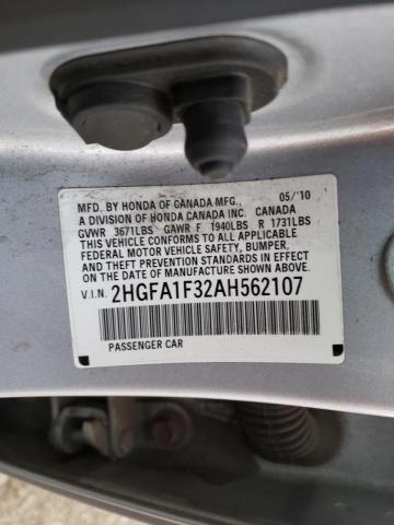 2010 HONDA CIVIC VP 2HGFA1F32AH562107
