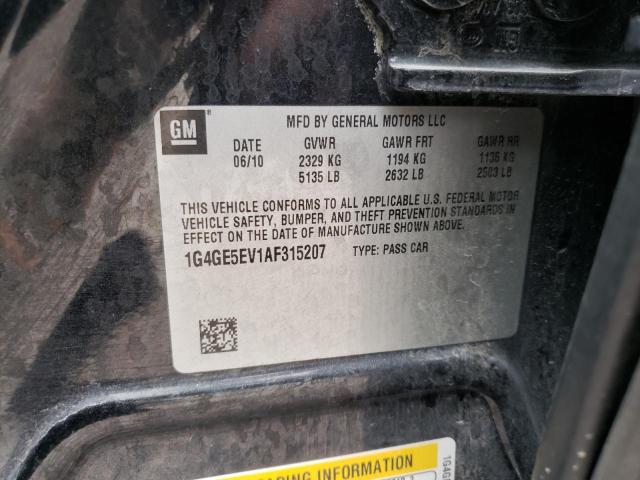 2010 BUICK LACROSSE C 1G4GE5EV1AF315207
