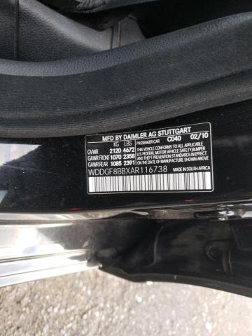 2010 MERCEDES-BENZ C-CLASS C3 WDDGF8BBXAR116738