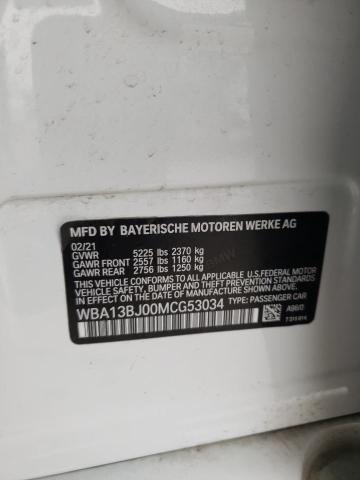2021 BMW 530 XI WBA13BJ00MCG53034
