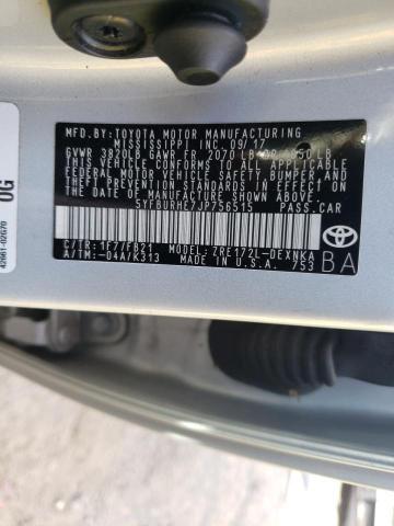 5YFBURHE7JP756515 Toyota Corolla L 2018. Фото: 9