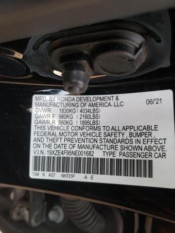 2022 HONDA INSIGHT TO 19XZE4F95NE001682