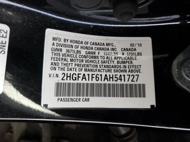 2010 HONDA CIVIC LX-S 2HGFA1F61AH541727