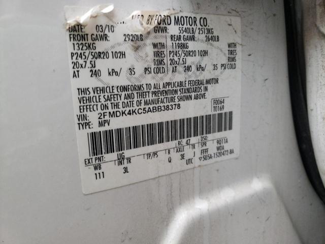 2010 FORD EDGE LIMIT 2FMDK4KC5ABB38378