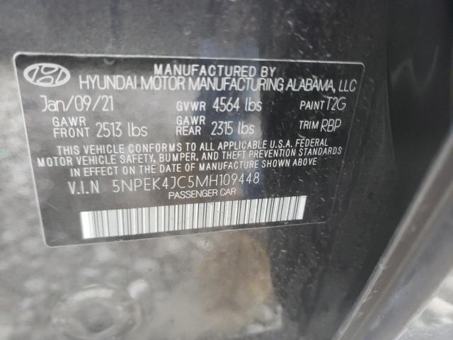 2021 HYUNDAI SONATA N L 5NPEK4JC5MH109448