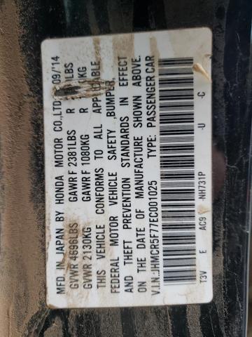 2014 HONDA ACCORD PLU JHMCR5F77EC001025