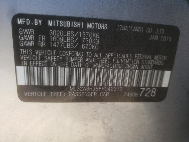 2015 MITSUBISHI MIRAGE DE ML32A3HJ5FH042312