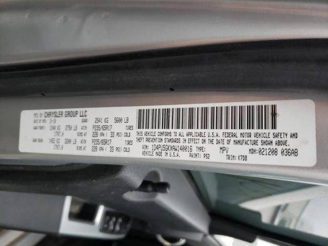 2010 DODGE NITRO SXT 1D4PU5GKXAW140016