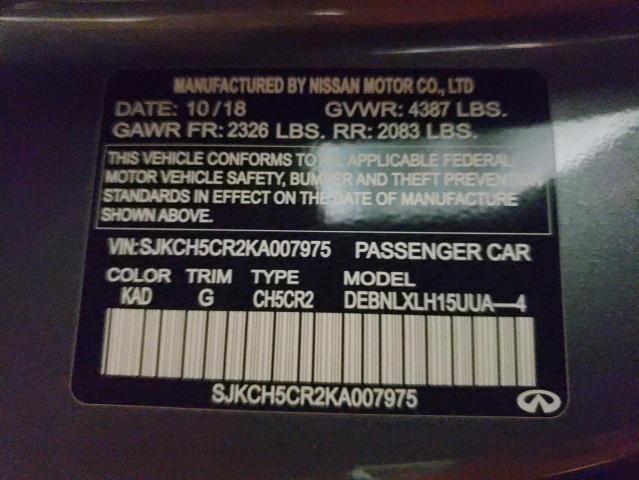 2019 INFINITI QX30 LUXE SJKCH5CR2KA007975