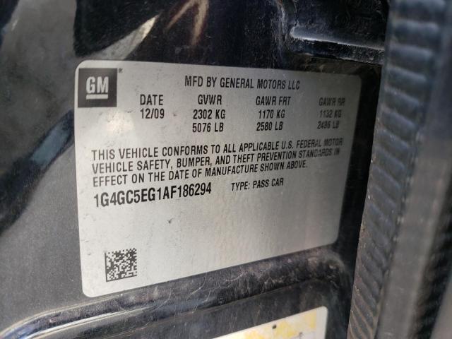 2010 BUICK LACROSSE C 1G4GC5EG1AF186294