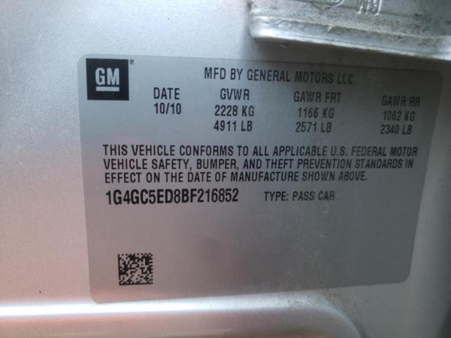 2011 BUICK LACROSSE C 1G4GC5ED8BF216852