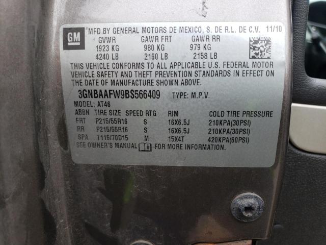 2011 CHEVROLET HHR LS 3GNBAAFW9BS566409