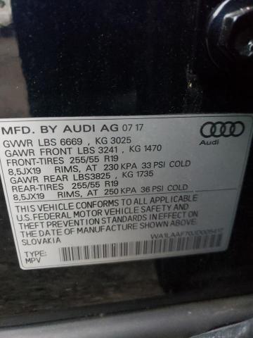 VIN WA1LAAF70JD005417 2018 Audi Q7, Premium Plus no.10