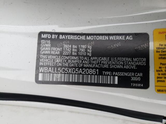 2016 BMW Z4 SDRIVE2 WBALL5C5XG5A20861