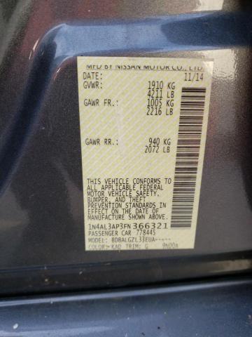 2015 NISSAN ALTIMA 2.5 - 1N4AL3AP3FN366321