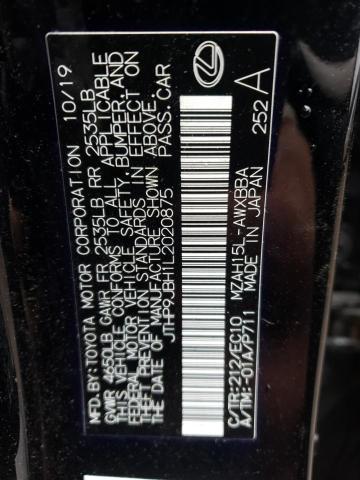 2020 LEXUS UX 250H JTHP9JBH1L2020875